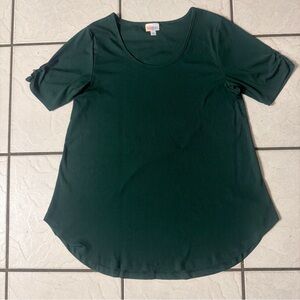 LuLaRoe Forest Green Short Sleeve Top